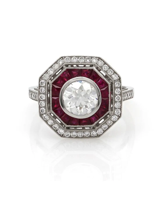 Sophia D 1.14ct VS2, I GIA Certified European Diamond Engagement Ring Platinum - Image 2