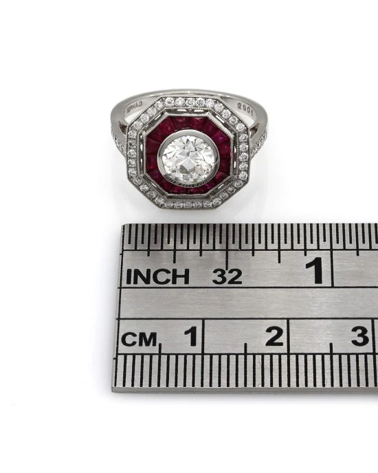 Sophia D 1.14ct VS2, I GIA Certified European Diamond Engagement Ring Platinum - Image 4
