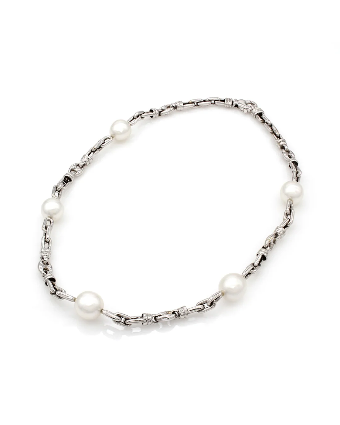 South Sea Pearl and Gold Chain Necklace - Image 2