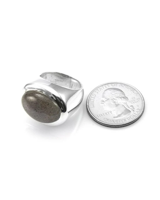 Sterling Silver Labradorite Ring - Image 5