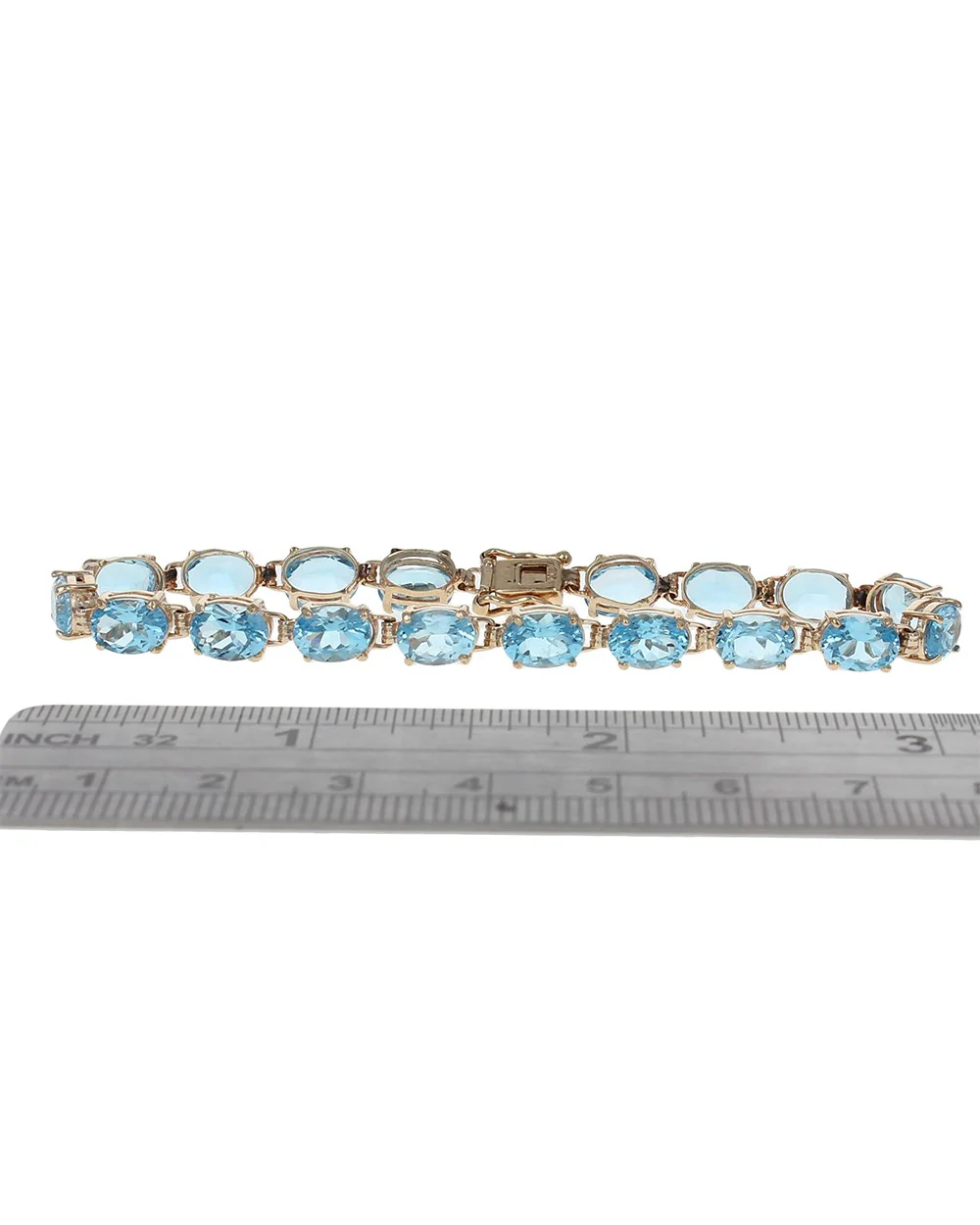 Swiss Blue Topaz Inline Bracelet - Image 3