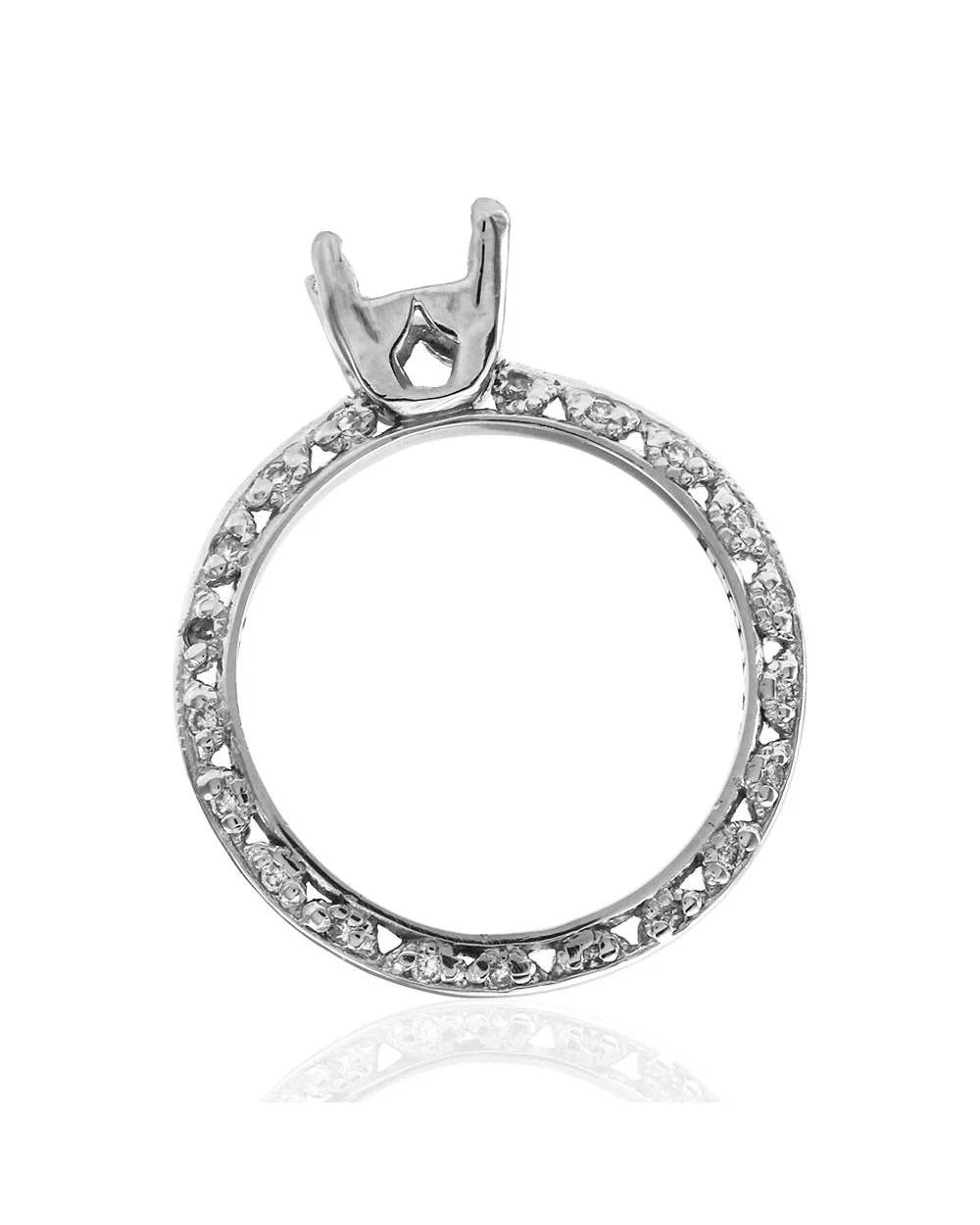 Tacori Diamond Engagement Ring Mounting in Platinum - Image 4