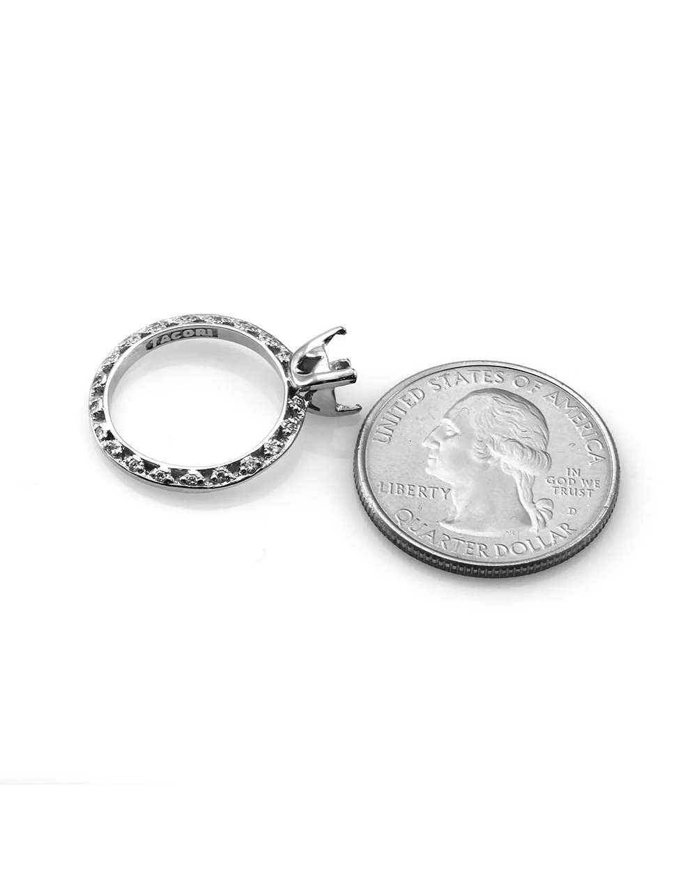 Tacori Diamond Engagement Ring Mounting in Platinum - Image 5