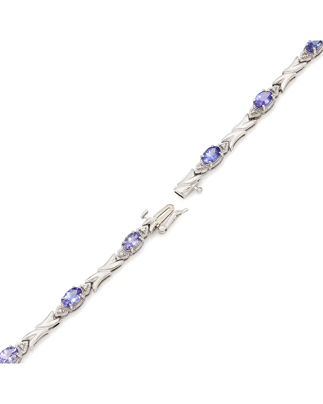 Tanzanite and Diamond Inline Bracelet - Image 2