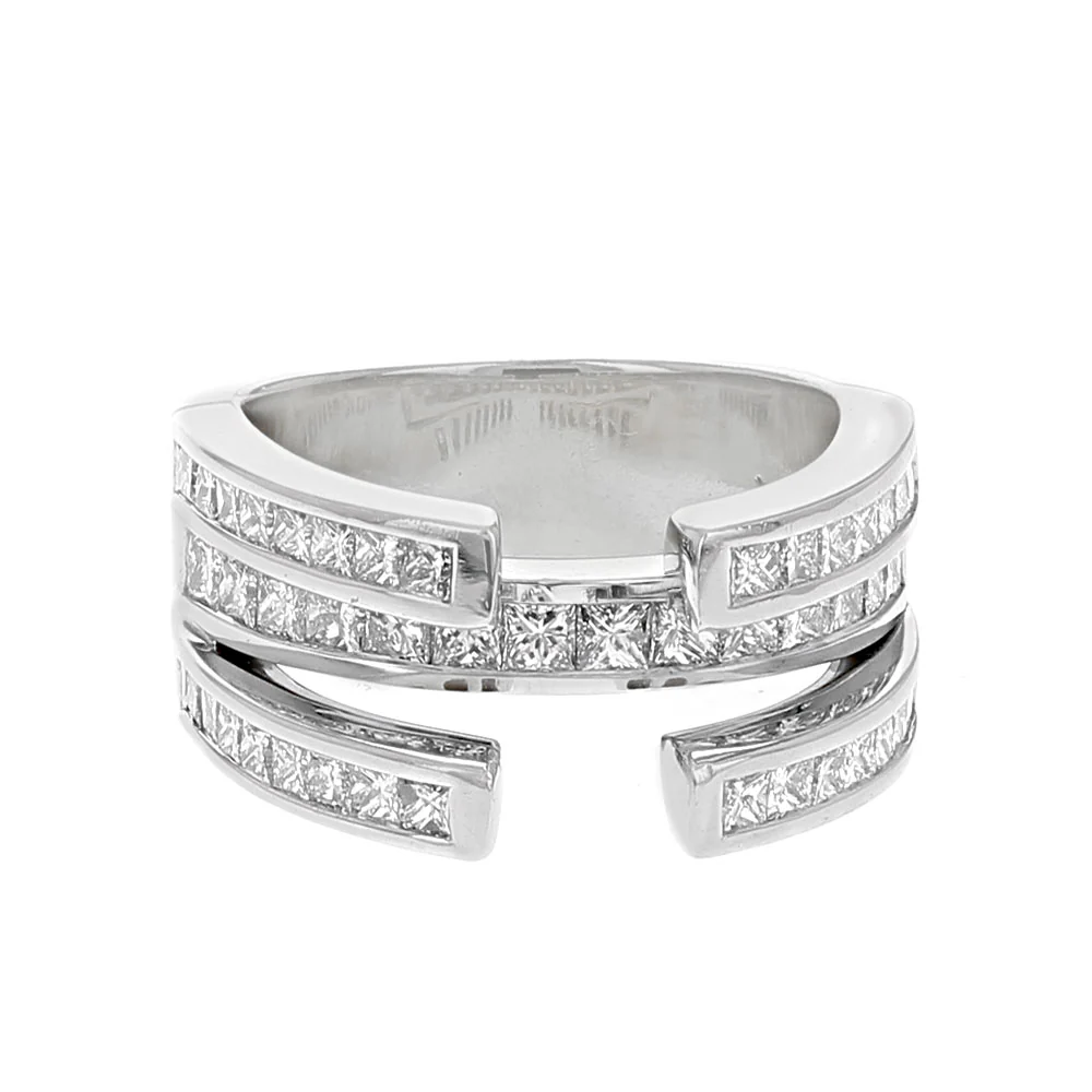 Three Row Princess Diamond Semi Mounting - Image 2