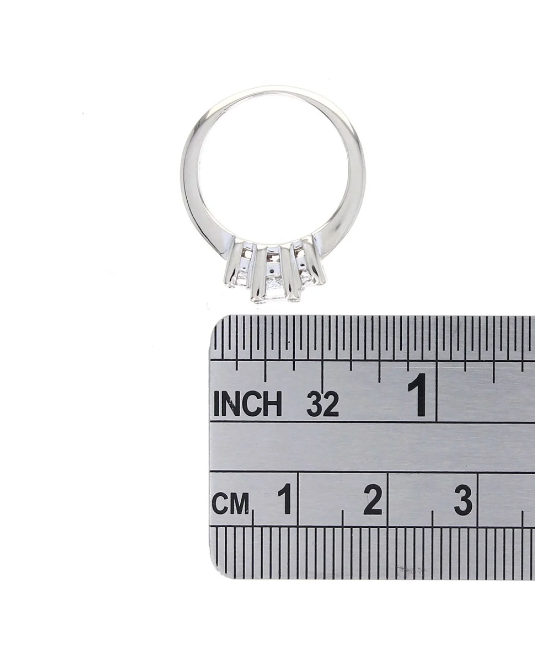 Three Stone Princess Diamond Ring - Image 3