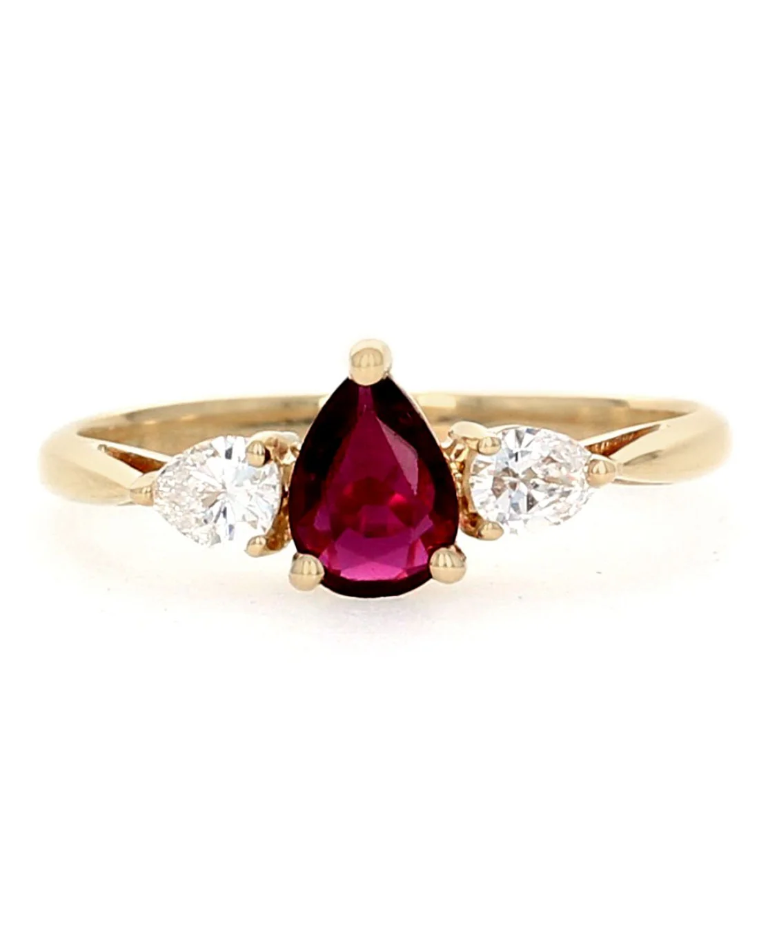 Three Stone Ruby and Diamond Ring - Image 2