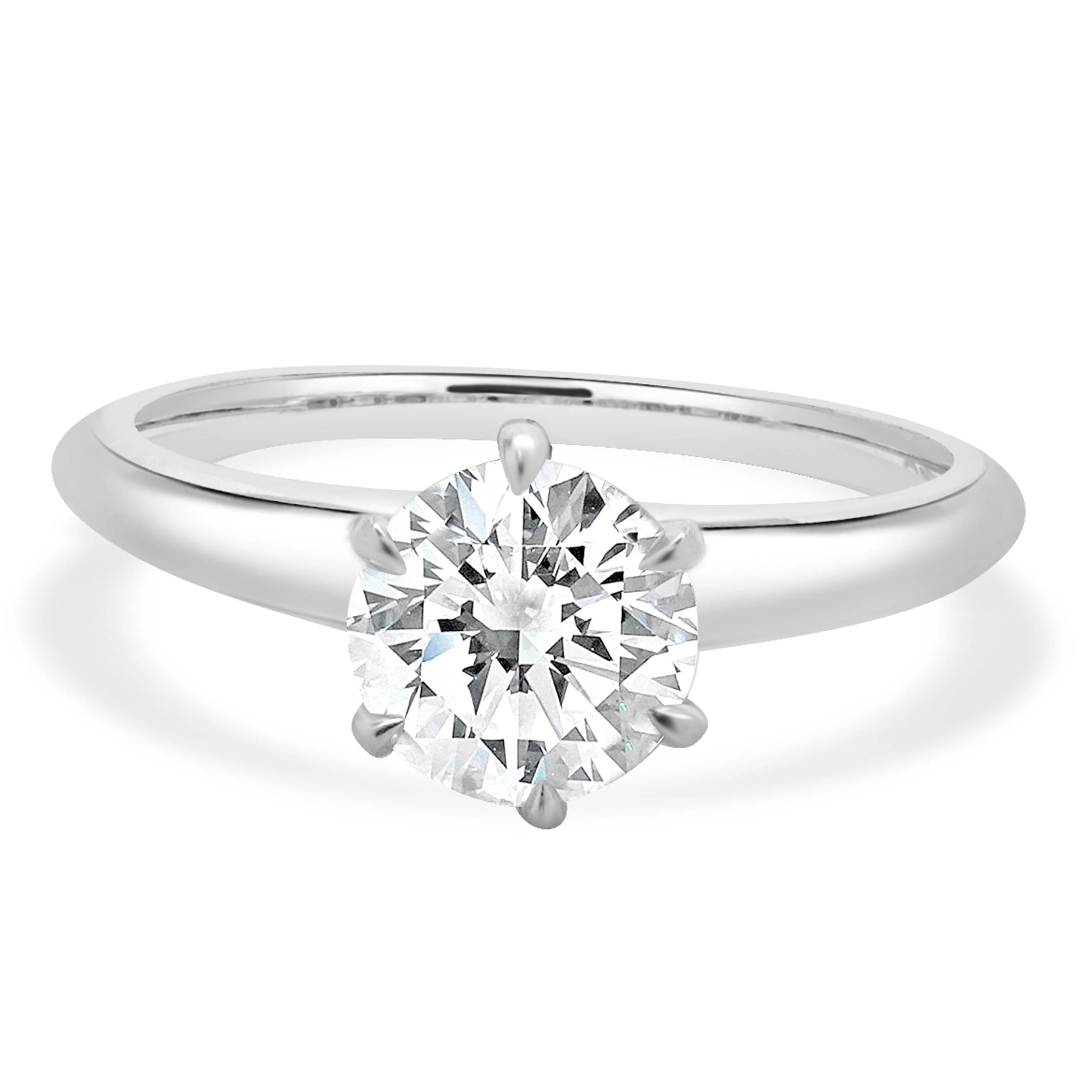 Tiffany and Co. Platinum Round Diamond Engagement Ring