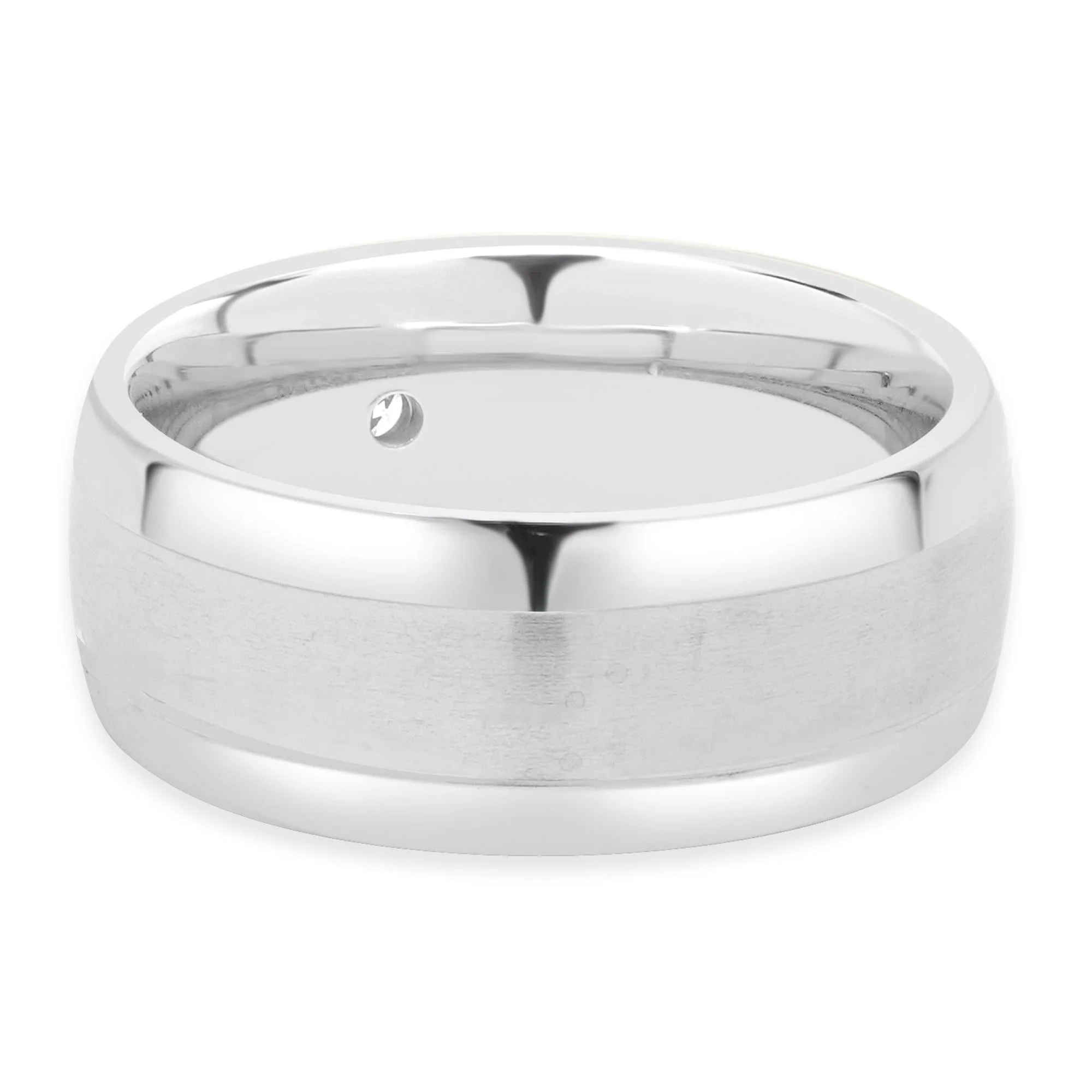 Tungsten Carbide 9MM Diamond Band - Image 3
