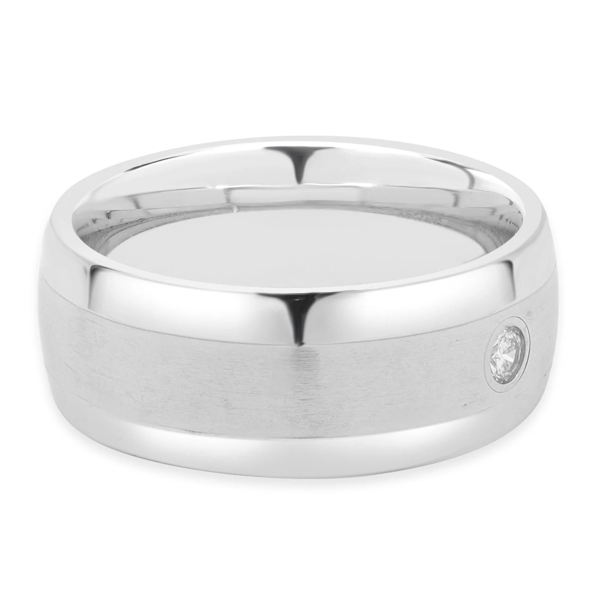 Tungsten Carbide 9MM Diamond Band - Image 4