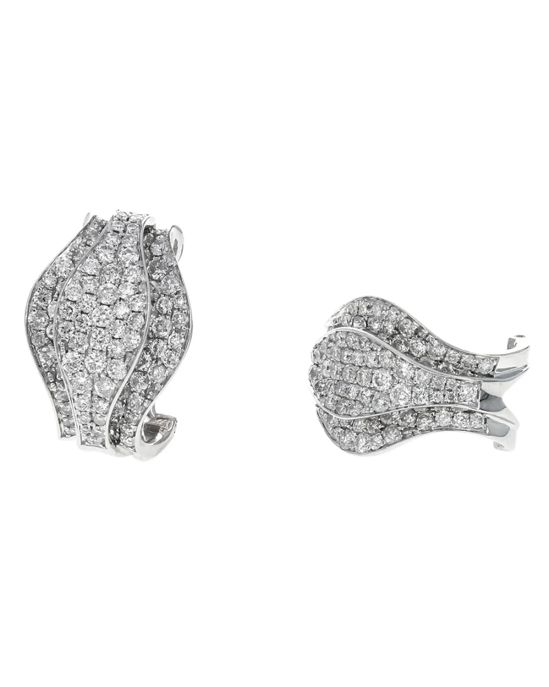 Two Tiered Diamond fashion Earrings - Image 2