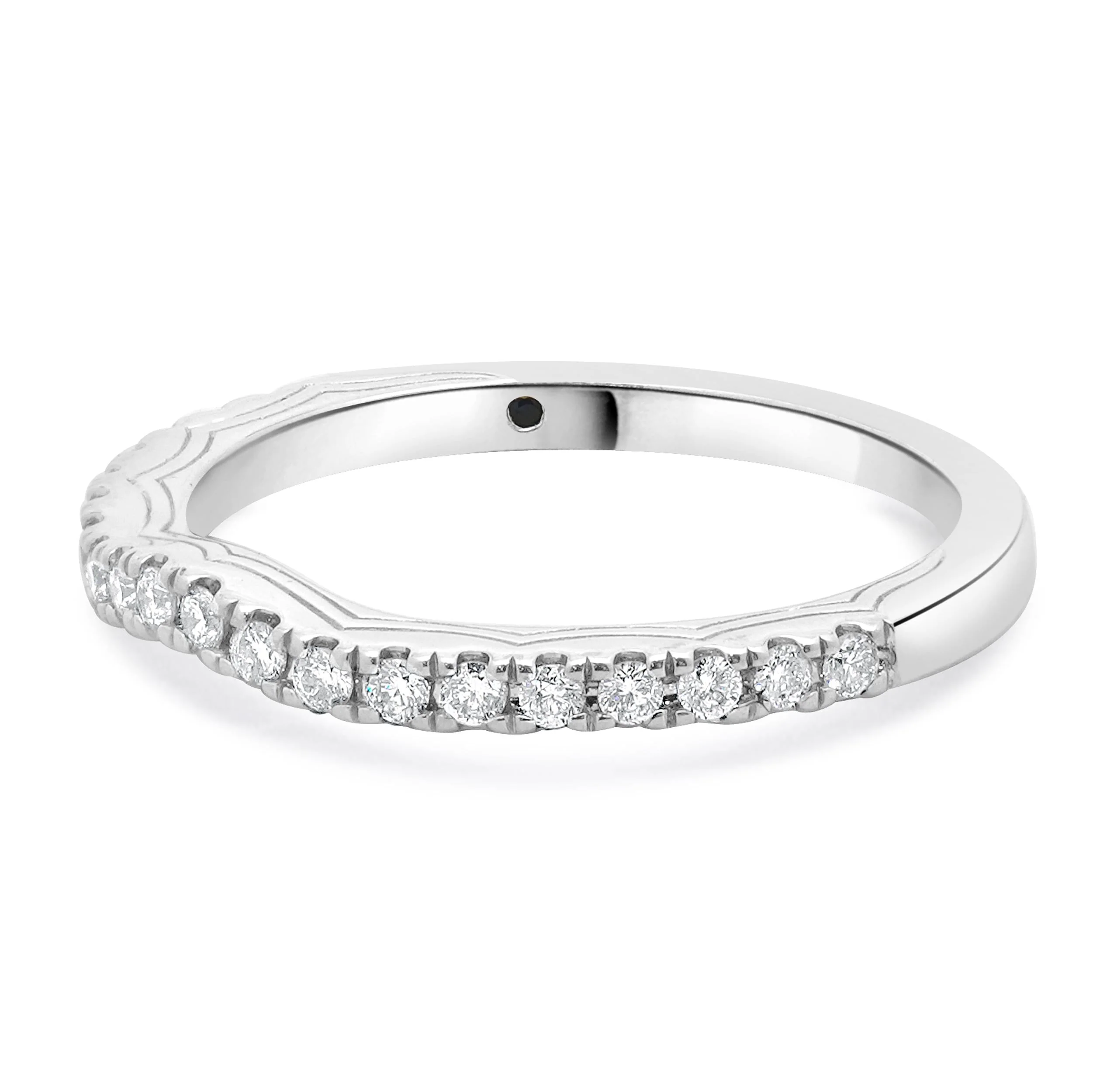 Vera Wang 14 Karat White Gold Contour Band - Image 4