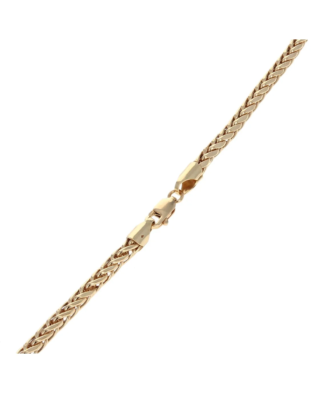 Wheat Chain Necklace in Gold - Image 2