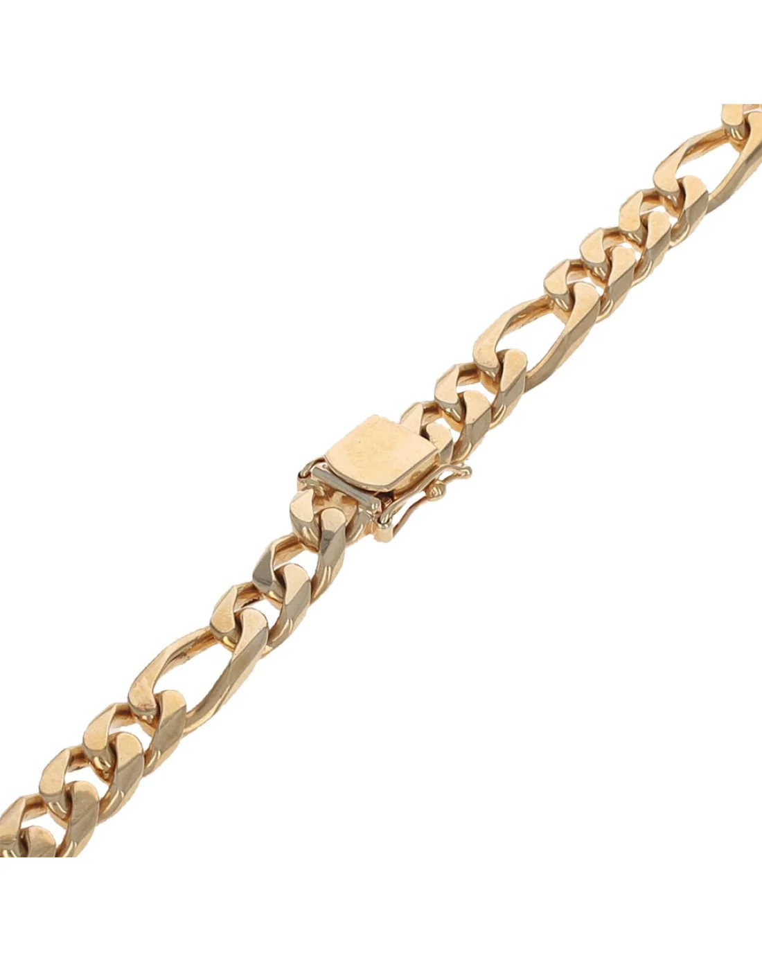 Wide Figaro Link Chain Necklace - Image 2